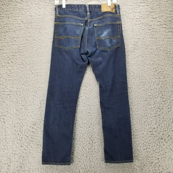 American Eagle Outfitters Jeans Boys 28x28 16 Slim Blue Dark Wash Denim - Picture 9 of 14